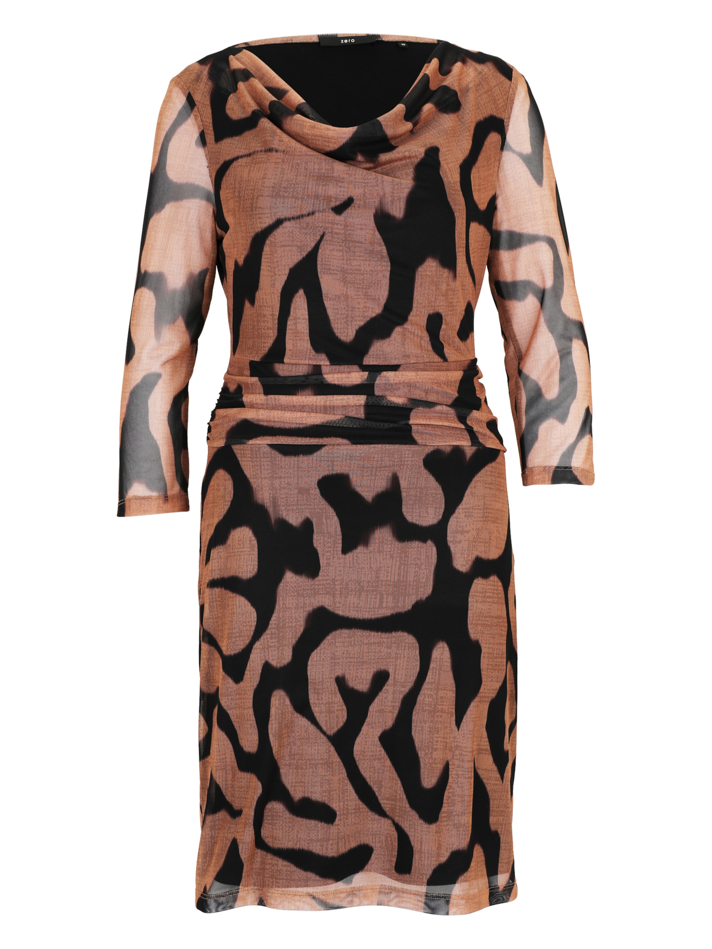 zero Jurk in Bruin: voorkant
