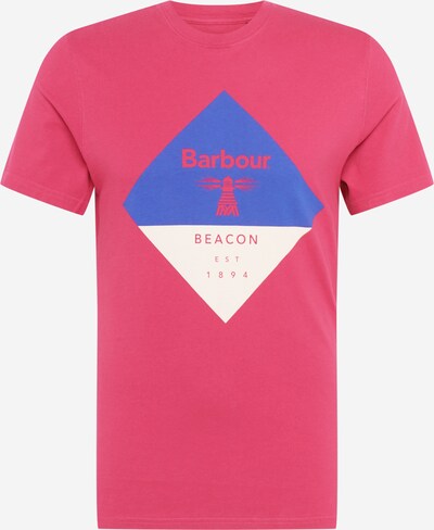 Tricou 'Diamond' Barbour Beacon pe albastru regal / roșu pepene / alb, Vizualizare produs