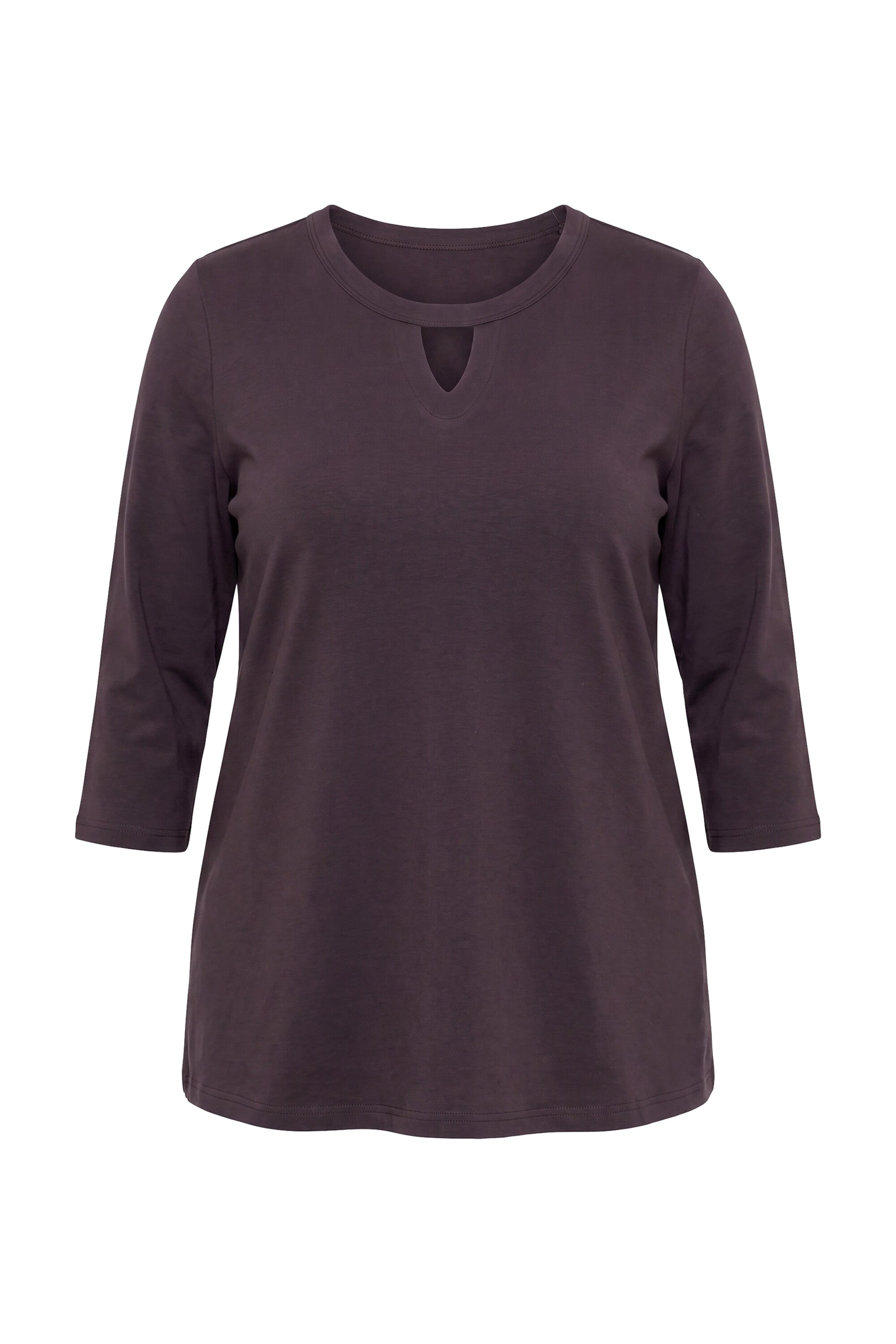 Ulla Popken Shirt in Braun: Vorderseite