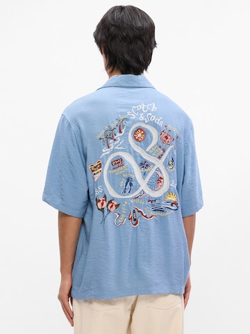 SCOTCH & SODA Comfort fit Ing 'The 40th Annive' - kék: elől
