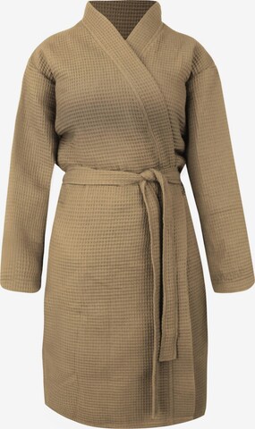 normani Long Bathrobe 'Kelin' in Beige: front