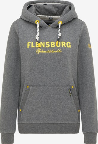 Schmuddelwedda Sweatshirt 'Flensburg' in Grau: predná strana