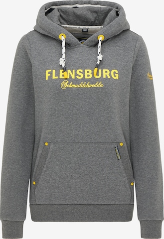 Sweat-shirt 'Flensburg' Schmuddelwedda en gris : devant