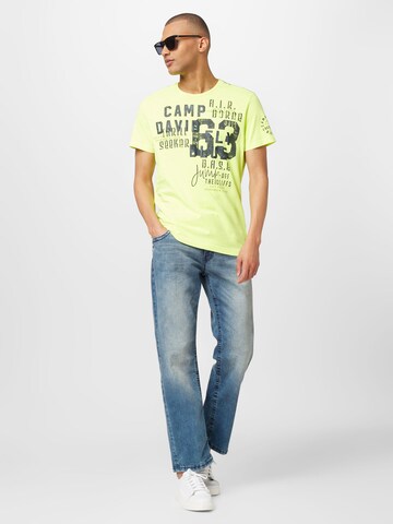 CAMP DAVID T-Shirt in Gelb