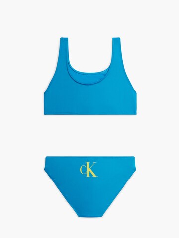 Calvin Klein Swimwear Bustier Bikini in Blau