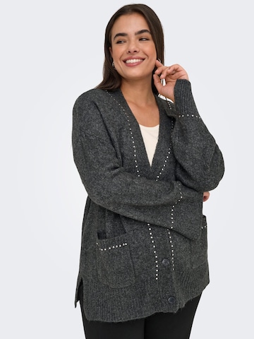 ONLY Carmakoma Knit cardigan 'CARELSIE' in Grey