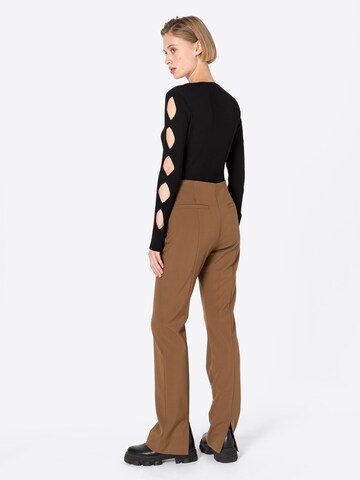 modström Flared Pants 'Anker' in Brown