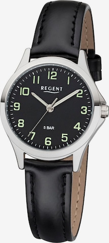 REGENT Analog Watch in Black: front