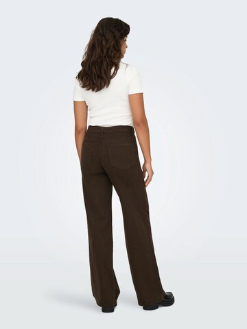 ONLY Wide leg Jeans 'ONLMadison Blush' in Brown