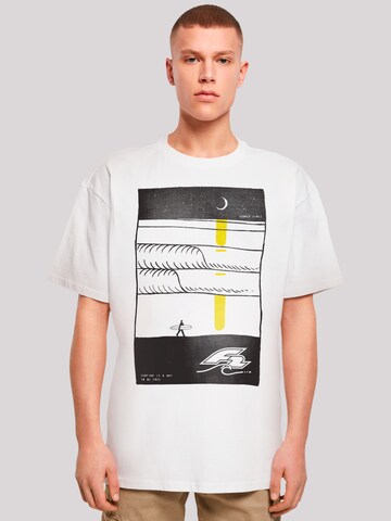 F2 Shirt 'F2 Be Free Surfer Style Sommer' in White: front