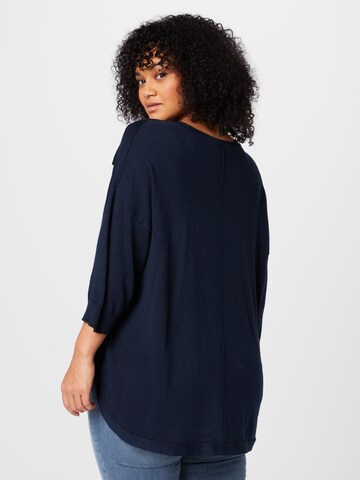 Fransa Curve Sweater 'PALMA' in Blue