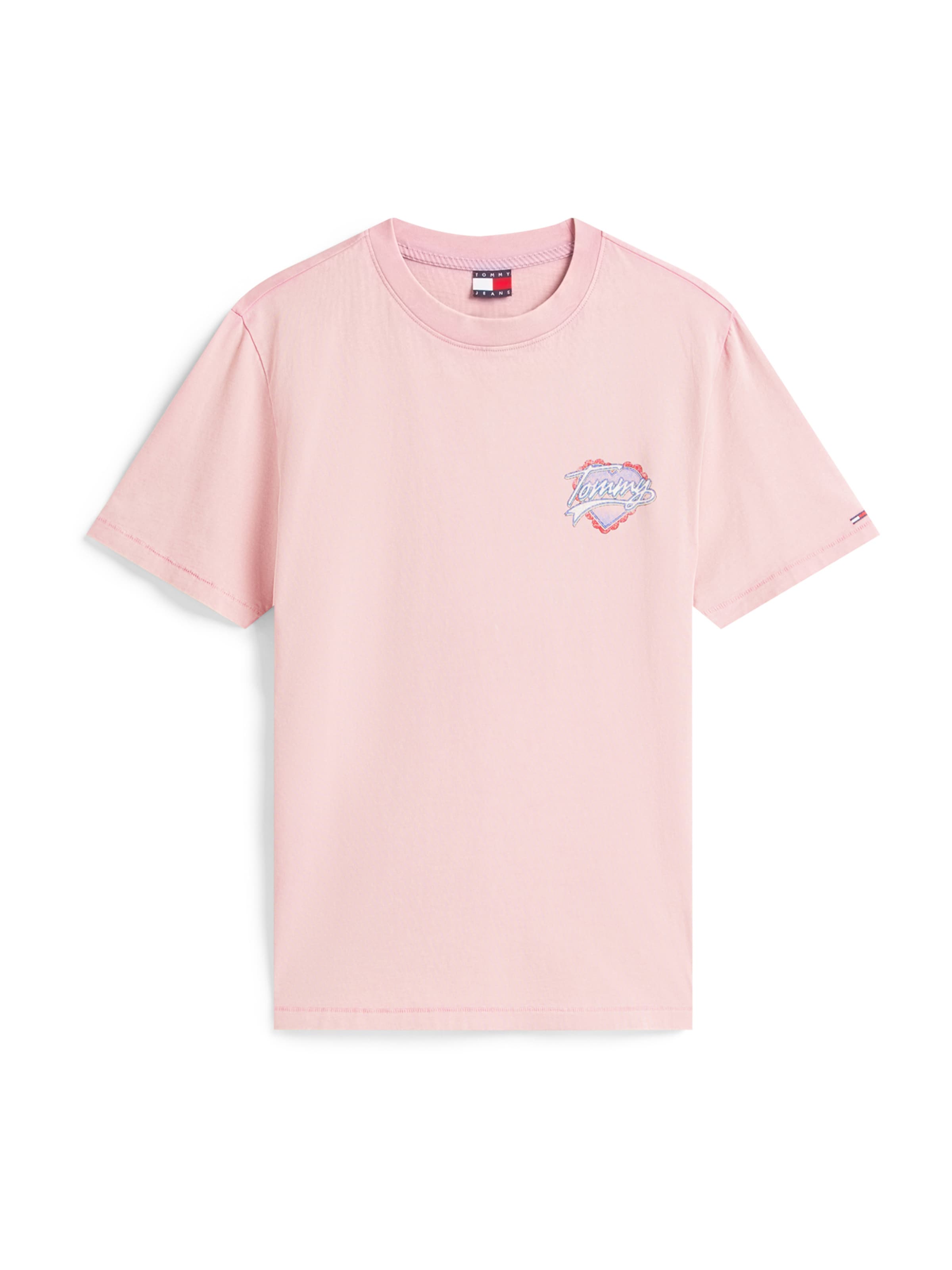 Tommy Jeans Koszulka w kolorze różowy: przód
