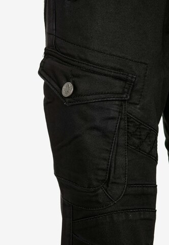 CIPO & BAXX Regular Cargo Pants 'Worked' in Black