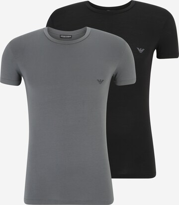 T-Shirt Emporio Armani en gris : devant