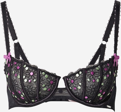 Boux Avenue Soutien-gorge 'CAMILE' en mélange de couleurs / noir, Vue avec produit