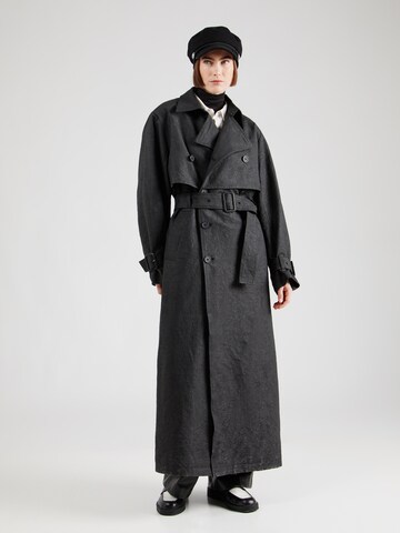 Manteau mi-saison Han Kjøbenhavn en noir : devant