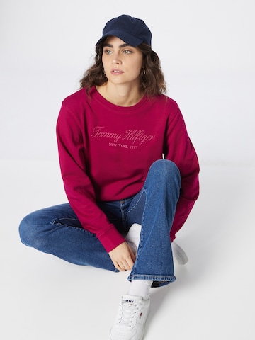 TOMMY HILFIGER Sweatshirt in Rood