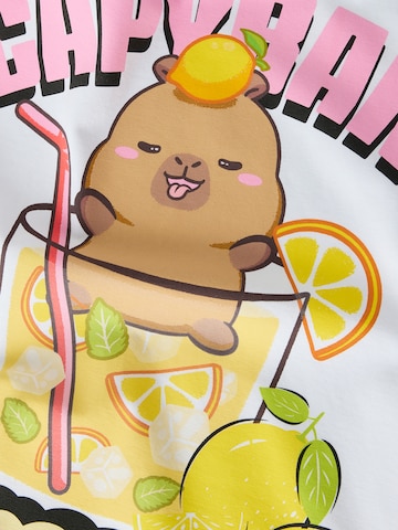 NAME IT Majica 'NKFAbina Capybara' | bela barva