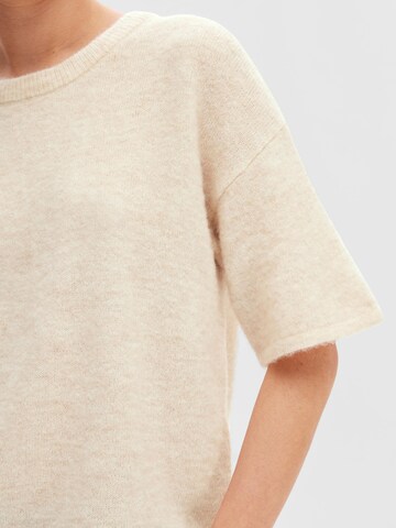 SELECTED FEMME Sweater 'MALINE-LILIANA' in Beige