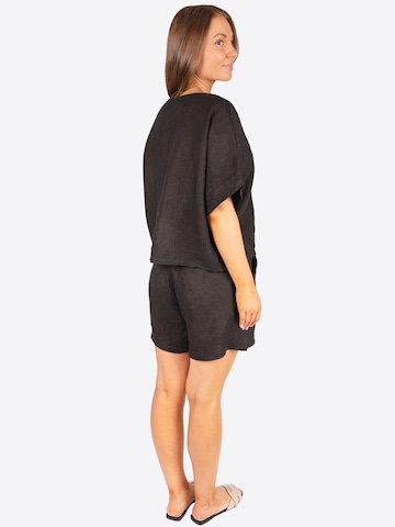 Loosefit Pantalon 'BEATRICE LINO' Seasons of April en noir