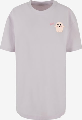 Merchcode T-Shirt 'Halloween - Boo Ghost' in Lila: Vorderseite