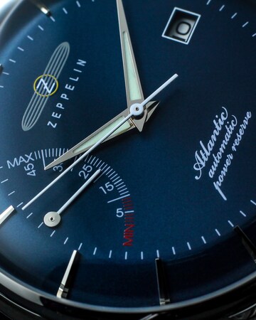 Zeppelin Analoog horloge 'Atlantic automatic power reserve' in Bruin