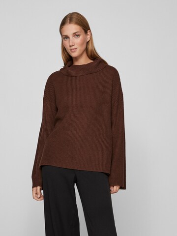 VILA Sweter 'Vigga' w kolorze brązowy: przód