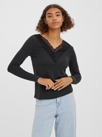 VERO MODA Shirt in Zwart: voorkant