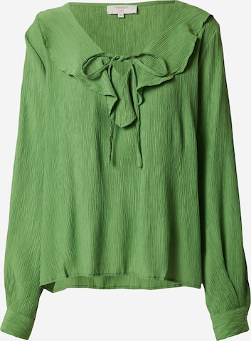 Cream Блуза 'Rula' в зелено: отпред