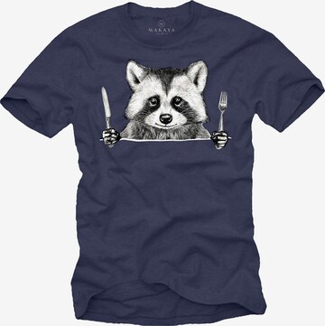 MAKAYA Shirt in Blau: Vorderseite