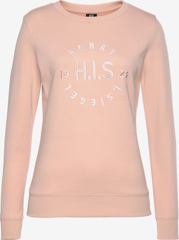 H.I.S Sweatshirt in Pink: predná strana