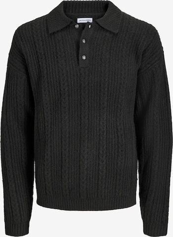 JACK & JONES Sweter 'JJGAVIN' w kolorze czarny: przód