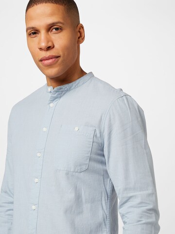 BLEND Slim fit Button Up Shirt in Blue