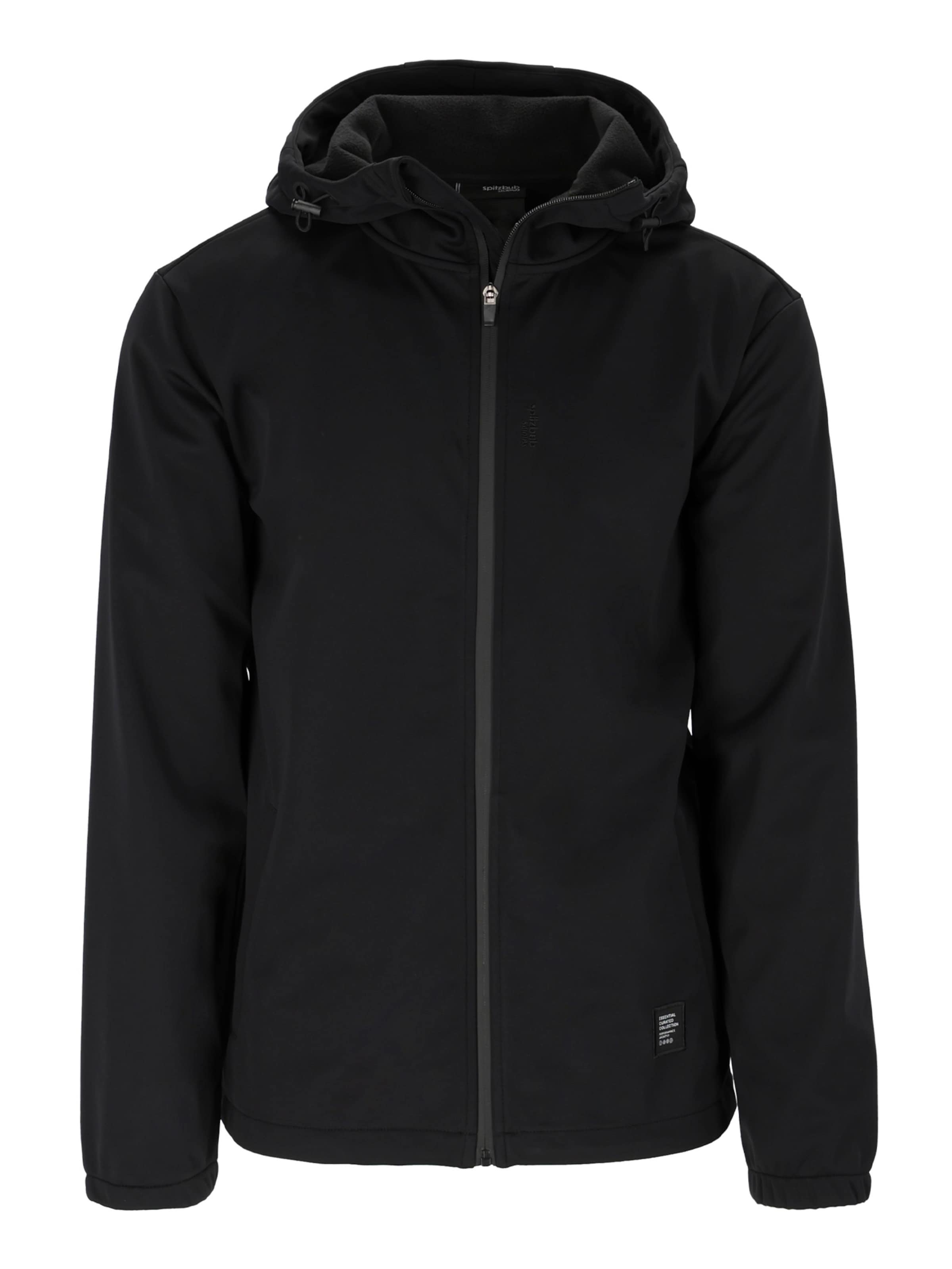 SPITZBUB Tussenjas in Zwart: voorkant