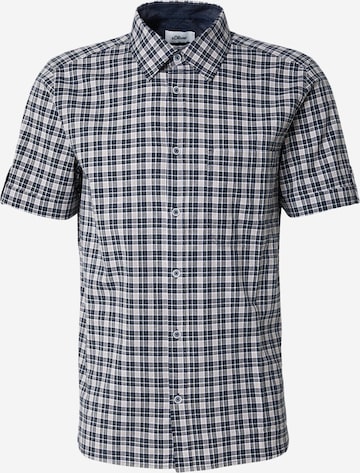 s.OliverRegular Fit Košulja - plava boja: prednji dio