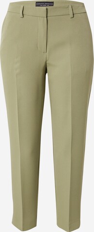 Dorothy Perkins Slim fit Trousers with creases 'Grazer' in Green: front