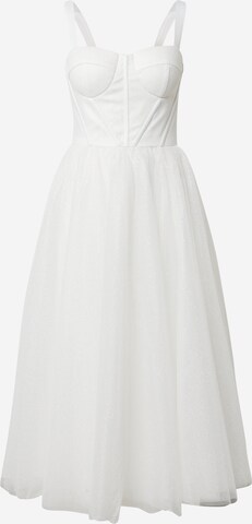 Chi Chi London Evening Dress in White: front