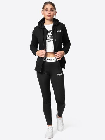 LONSDALE Sweatvest 'CALDER VALE' in Zwart
