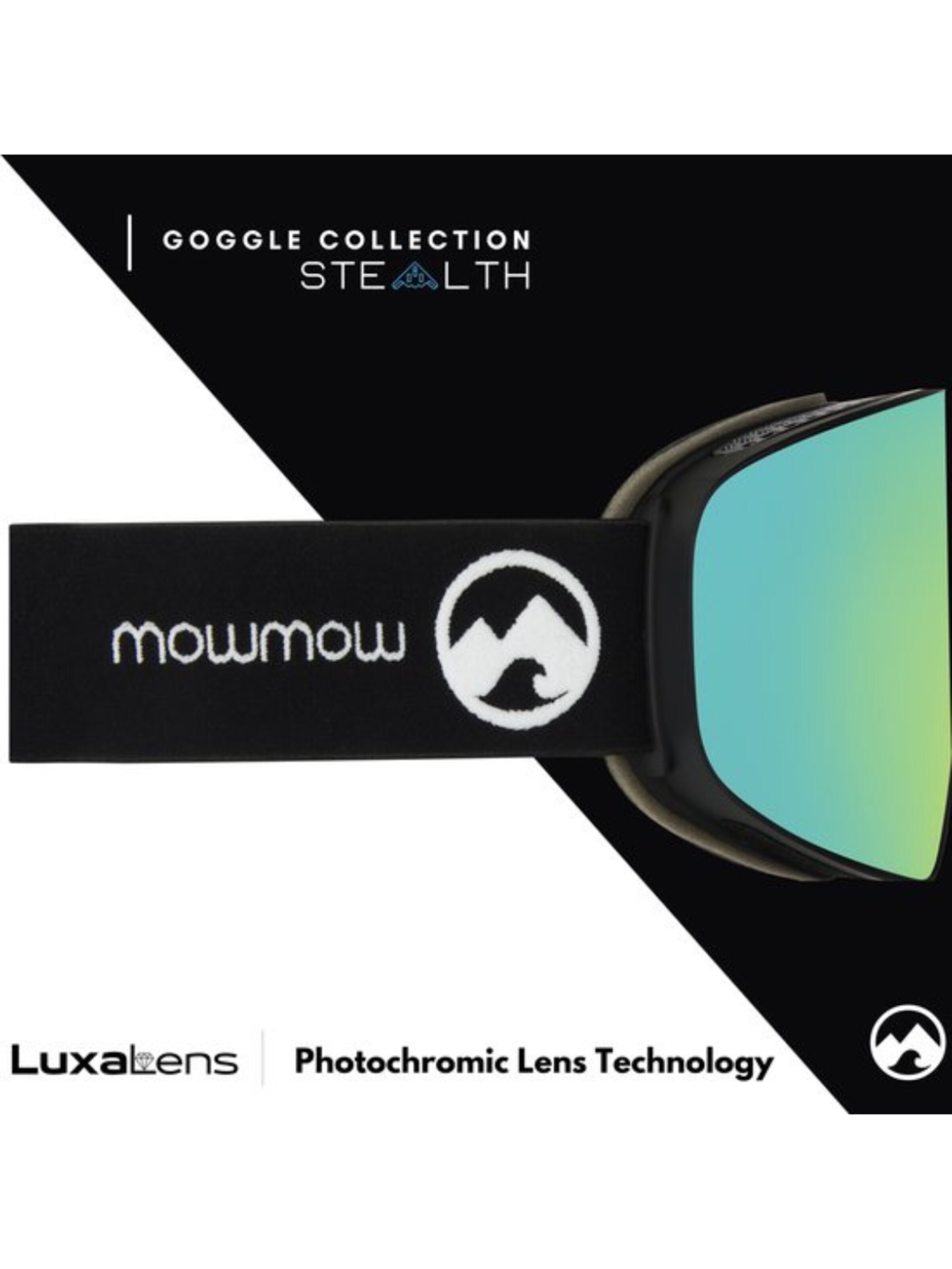 Occhiali sportivi 'MowMow STEALTH Ski Goggles - Photochromic Lens - ECO: Bioresin Frame & Recycled - UV400 - Unisex' di Mowmow in oro
