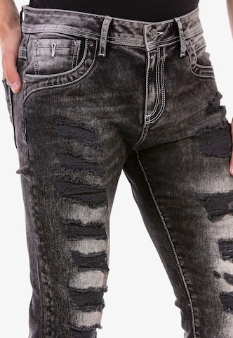 CIPO & BAXX Regular Jeans in Schwarz