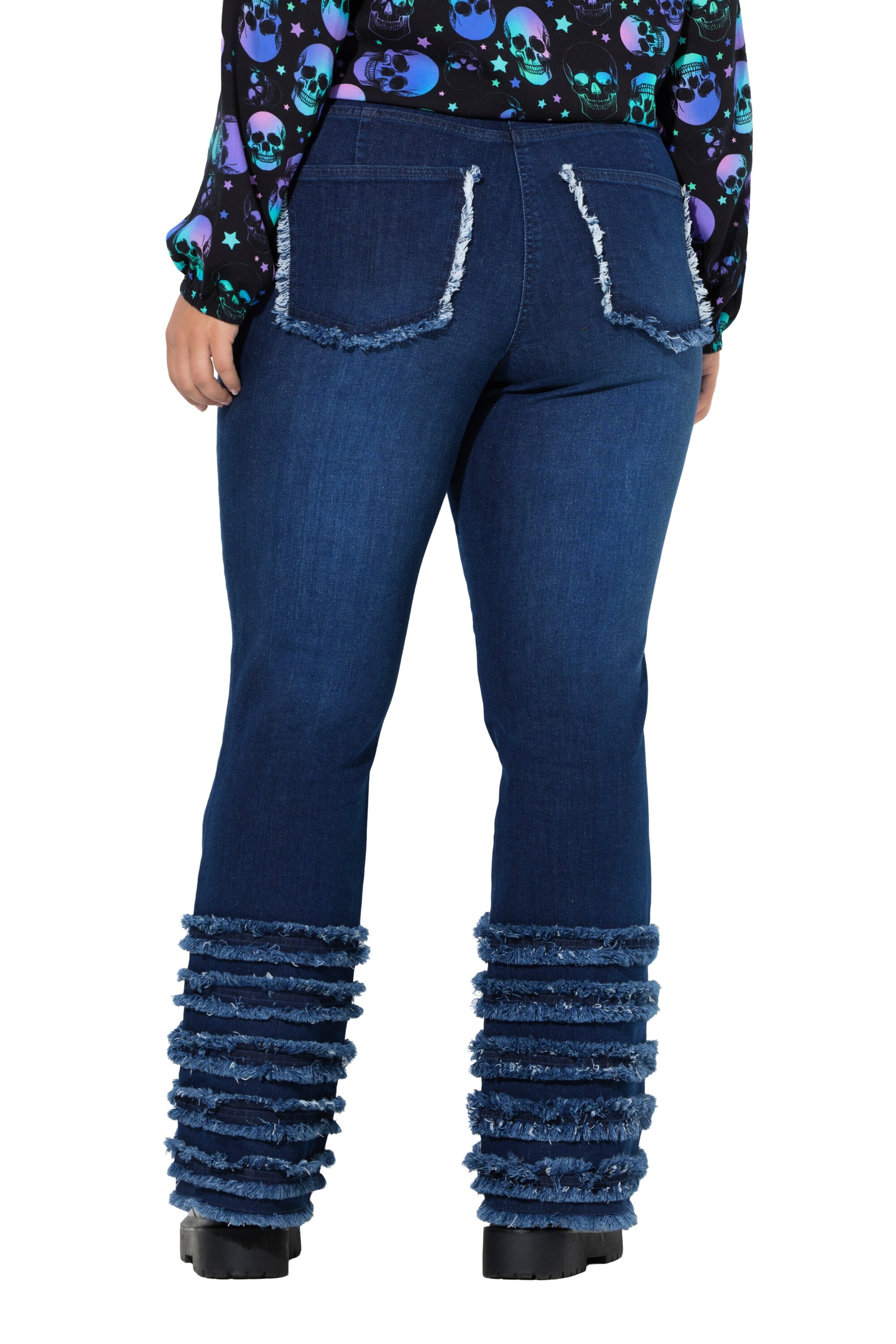Angel of Style Flared Jeans in Blau