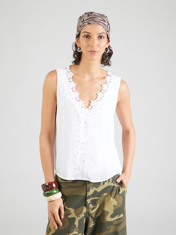 Hailys - Blusa 'Ra44ini' en blanco: frente