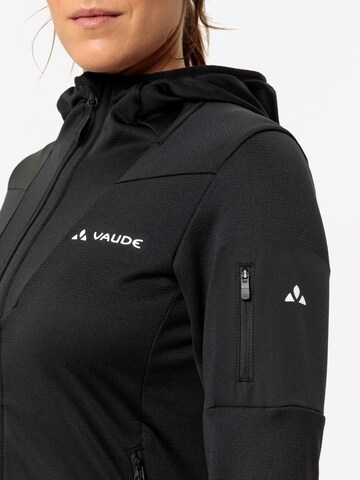 VAUDE Functionele fleece jas 'Monviso' in Zwart
