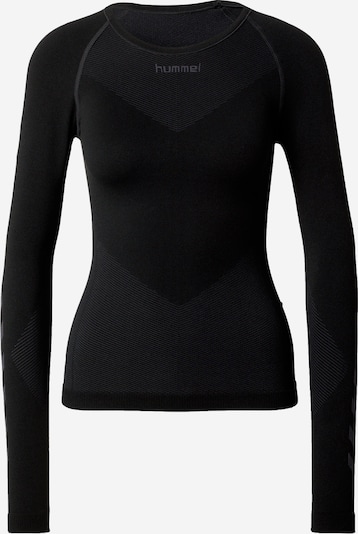 Hummel Functioneel shirt in de kleur Grafiet / Zwart, Productweergave