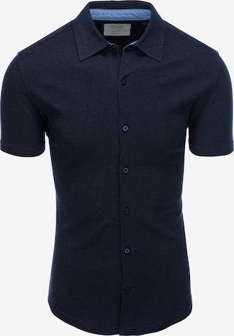 Coupe slim Chemise 'K541' Ombre en bleu : devant