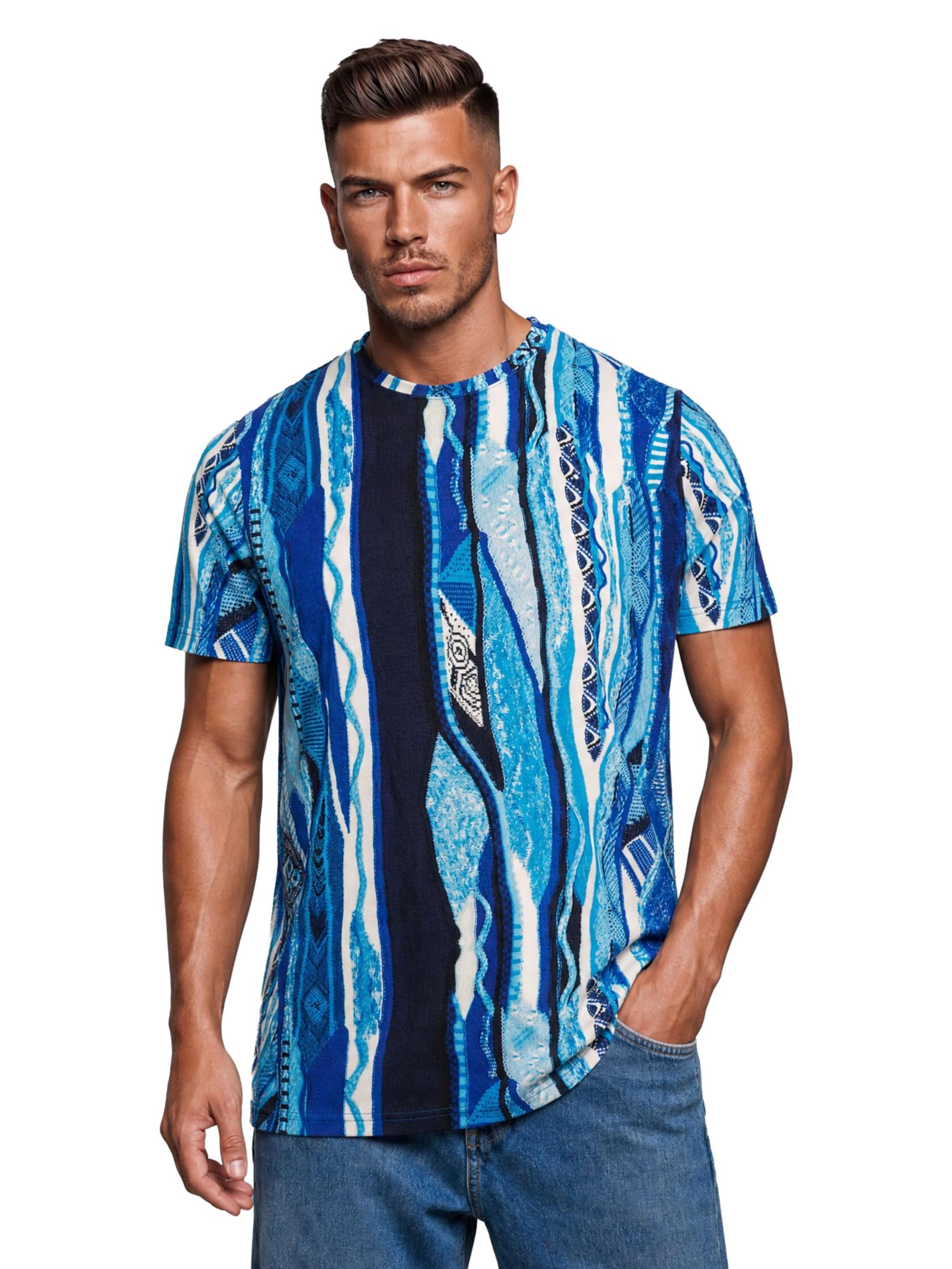 T-Shirt ' Fiaider ' Carlo Colucci en bleu : devant