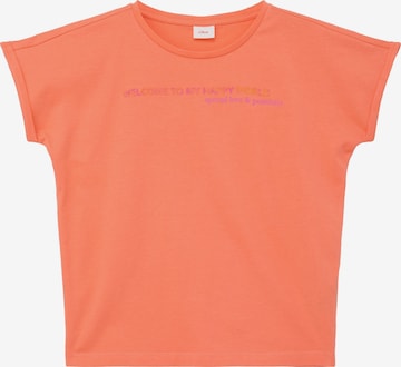 s.Oliver Shirt in Oranje: voorkant