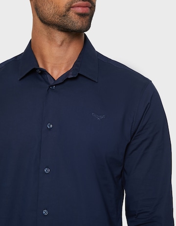 Threadbare Regular fit Overhemd 'Olly' in Blauw