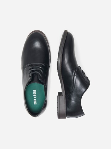 Only & Sons Lace-Up Shoes 'ONSPETER' in Black