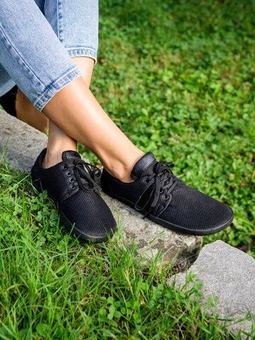 Ahinsa shoes Fűzős cipő - fekete